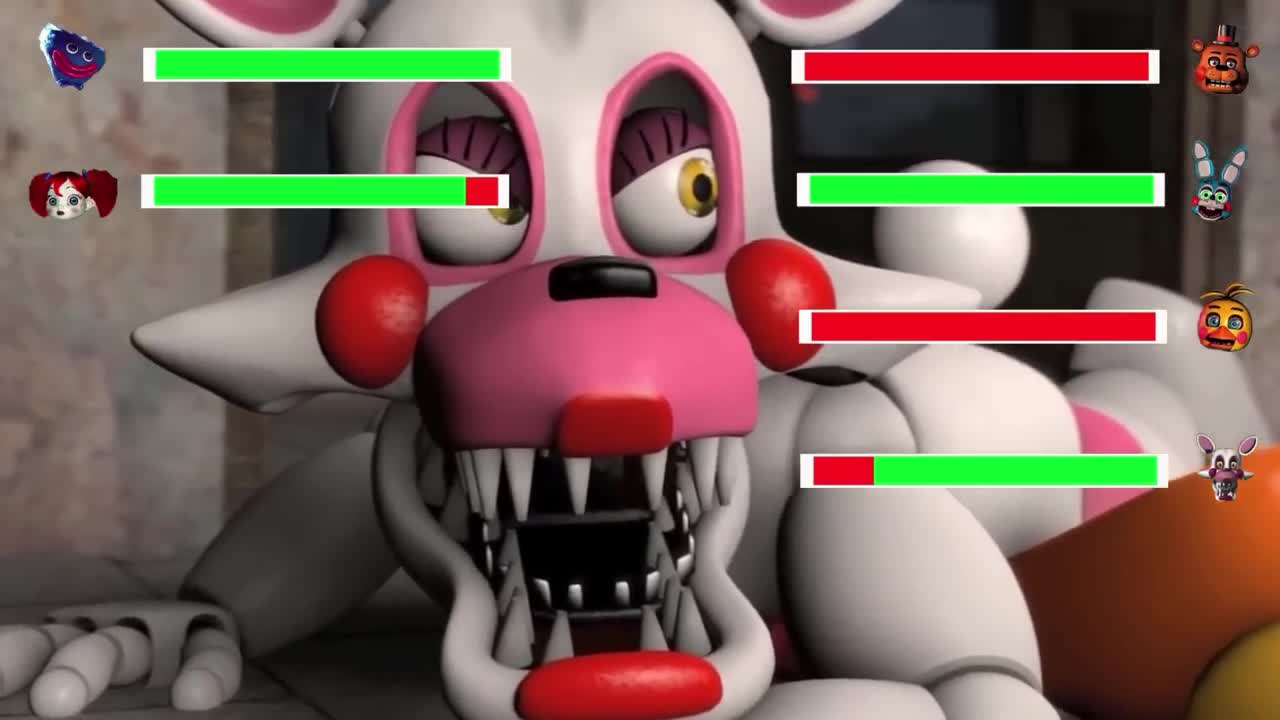 SFM FNaF Top 5 Security Breach vs Poppy Playtime WITH Healthbars 10p14