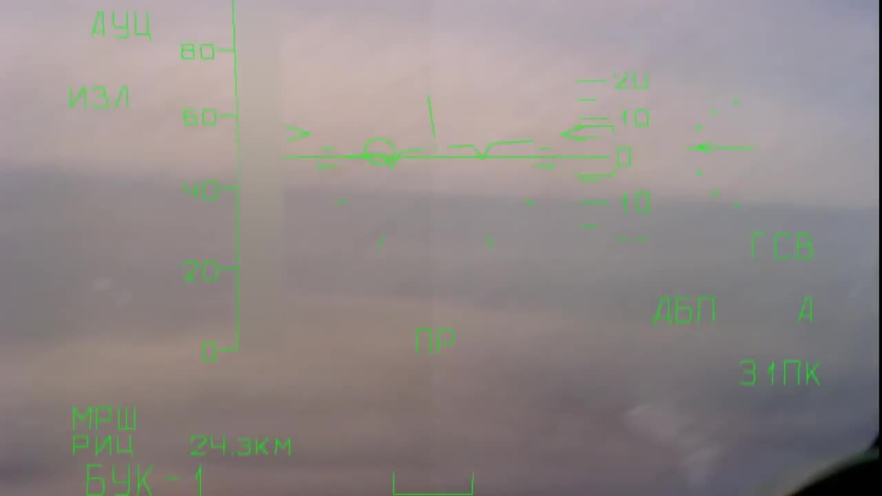 Su-30SM combat sortie - HUD footage of attack against BUK missile system