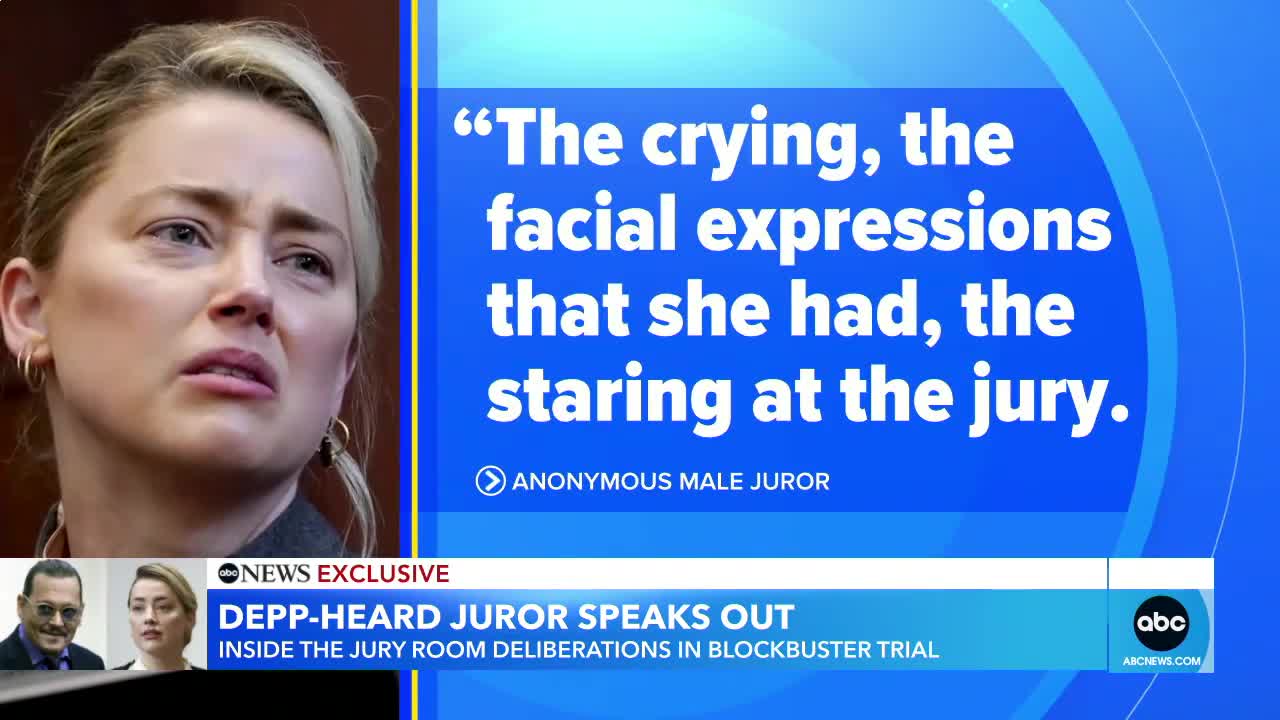 Juror in Johnny Depp-Amber Heard trial speaks out for 1st time about verdict