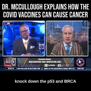 Dr. McCullough Explains How the COVID Vaccines Can Cause Cancer
