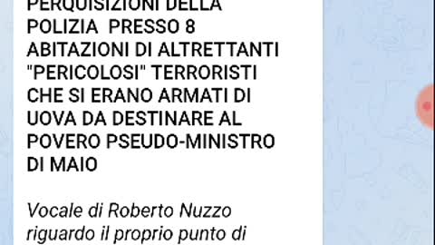 Indagati 8 "TERRORISTI" che si erano armati di UOVA da destinare al povero (pseudo) ministro Di Maio