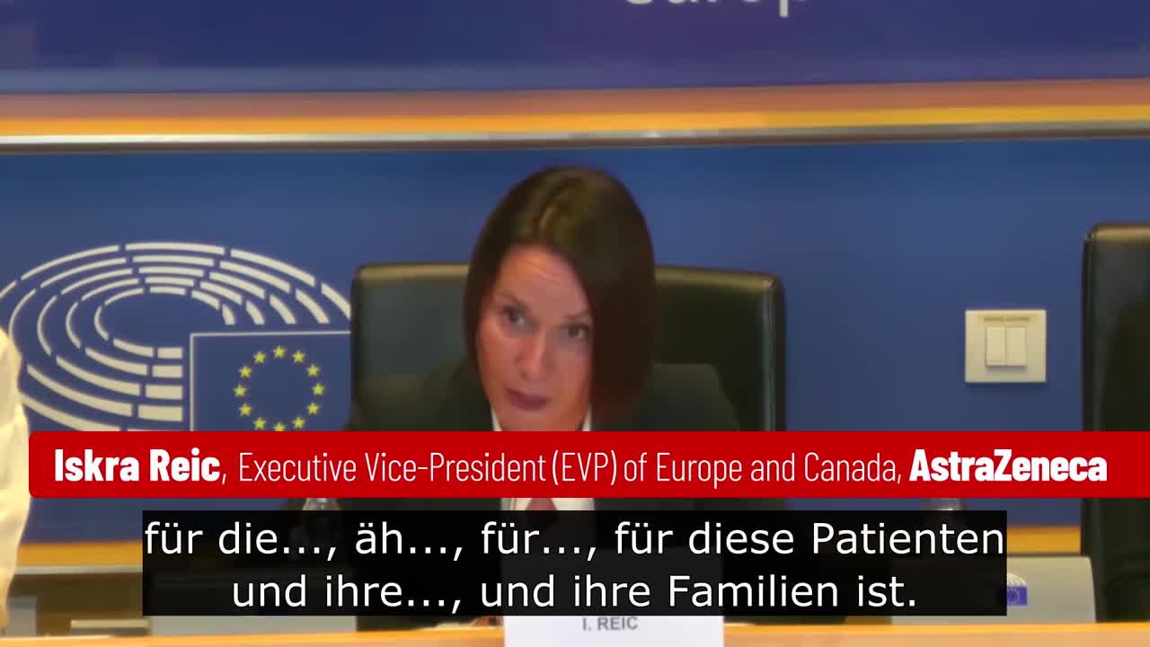 German MEP Christine Anderson (AFD) cross-examines AstraZeneca.