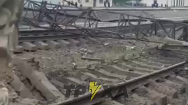 Ukraine War - Consequences of a morning missile attack on a railway junction