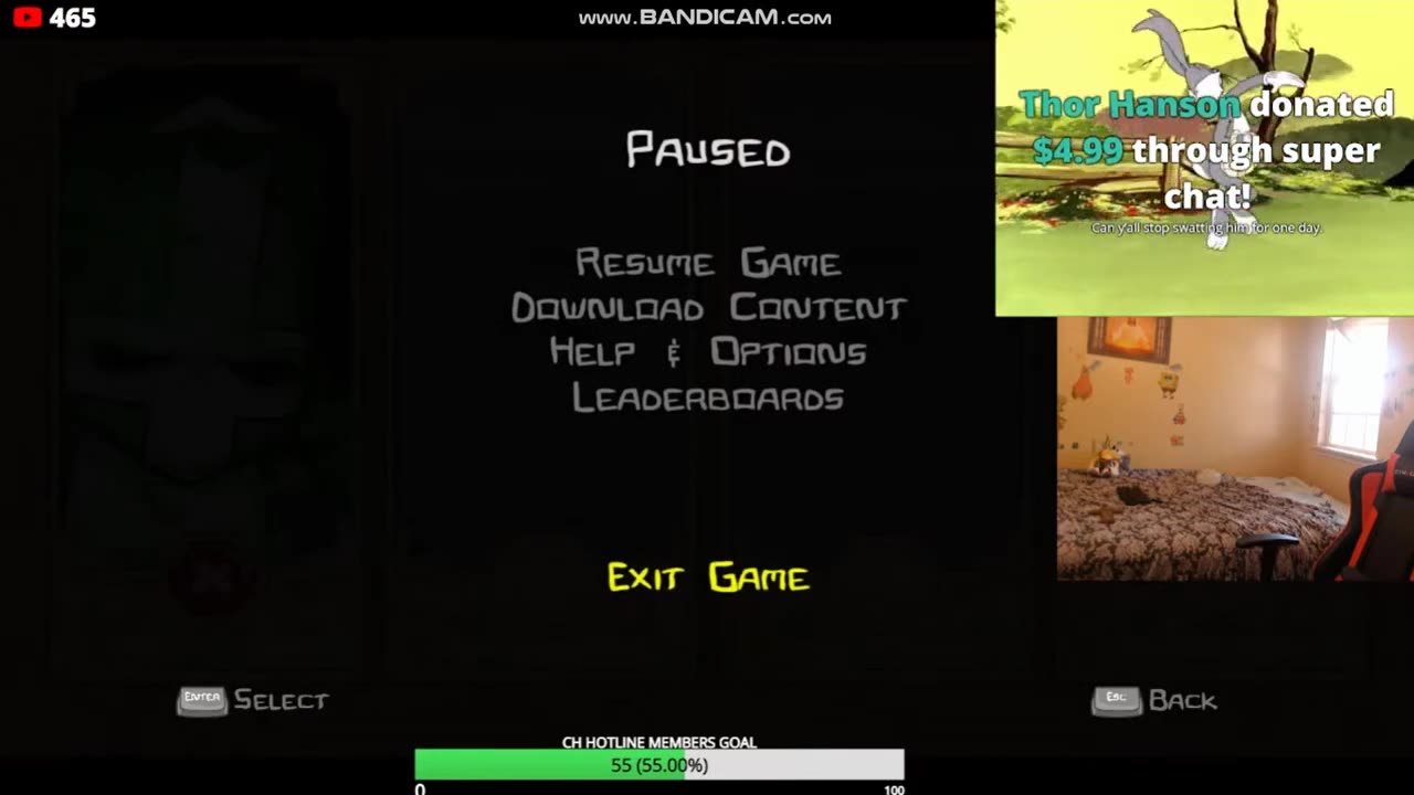 Bill Jensen gets swatted (x2)