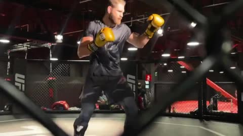 Jiri Prochazka Practicing Sharaputdin Magomedov's Spinning Double Backfist