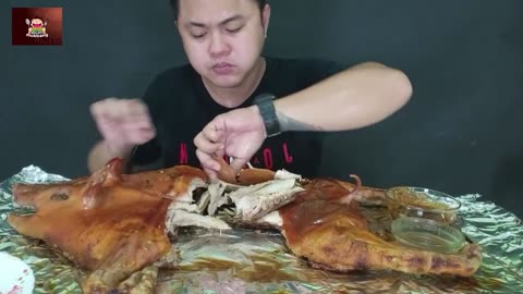 Full Pork Eating MUKBANG ASMR Video