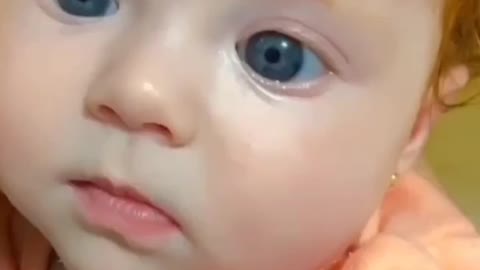 Baby reaction.