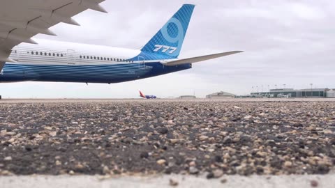 Boeing 777-9 at Amarillo International Airport