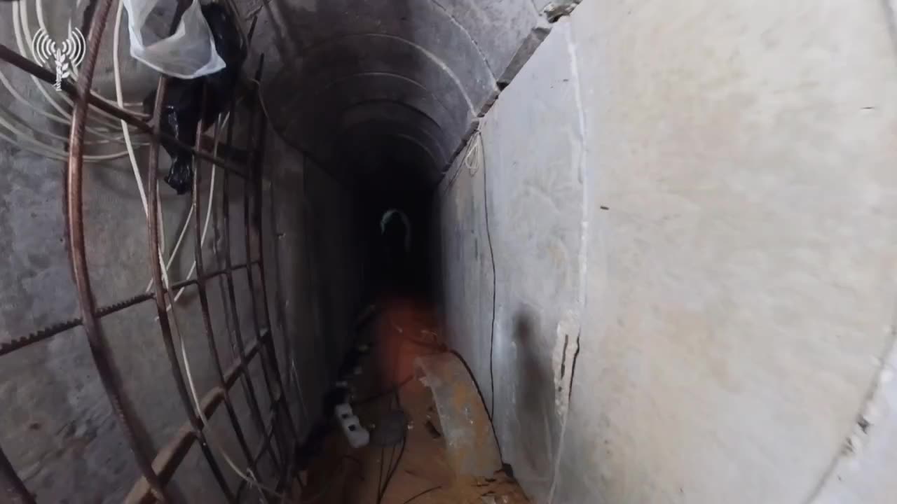 IDF publishes surveys of a major Hamas tunnel under Khan Younis.