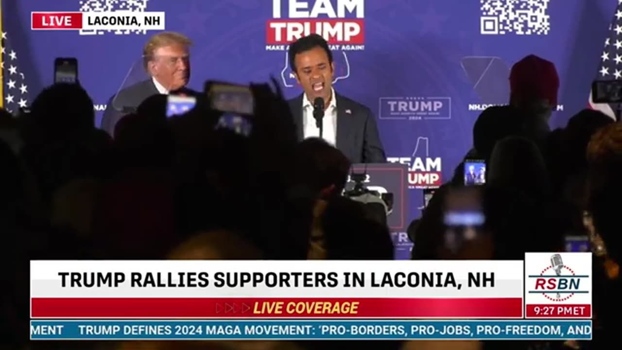 FULL SPEECH: Former Presidential Candidate Vivek Ramaswamy Laconia, NH - 1/22/24.