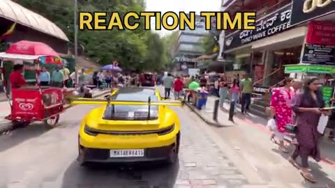 PORSCHE 992 GT3RS Epic reaction in INDIA