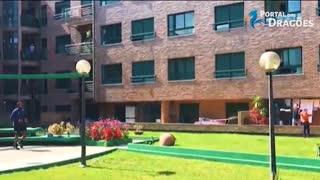Iturriza dá aula de fitness ao prédio inteiro