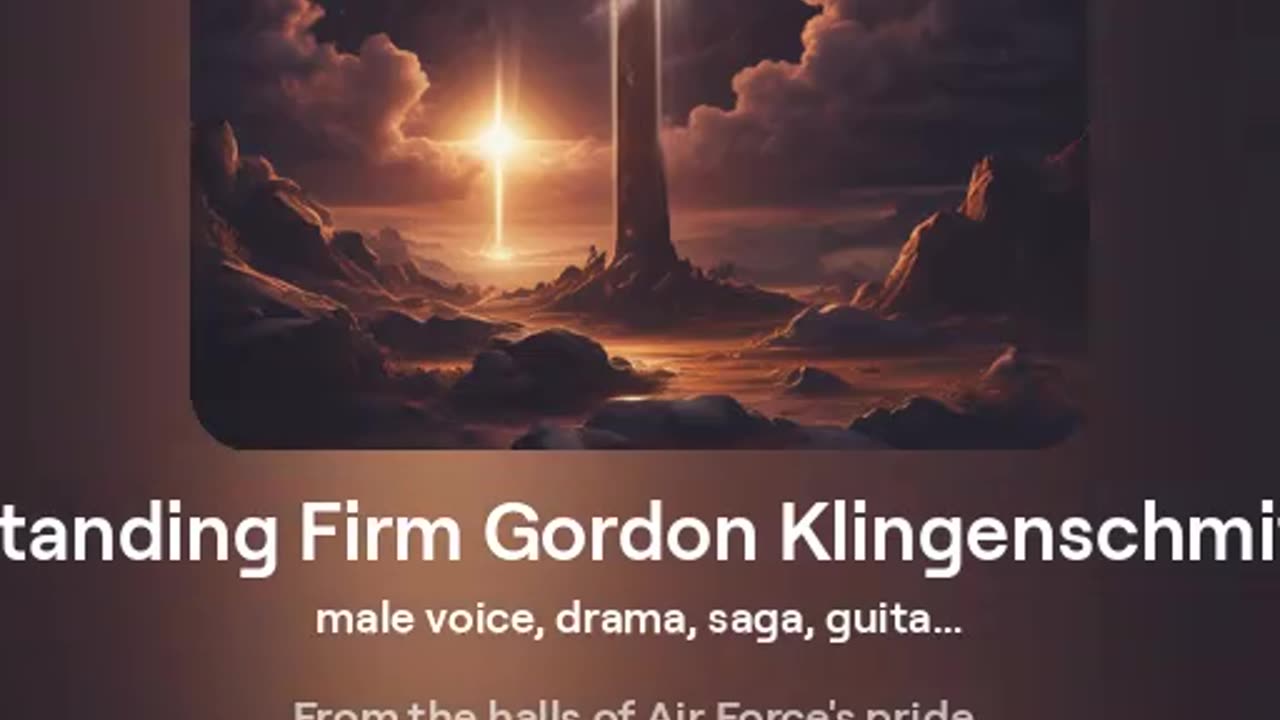 Standing Firm Gordon Klingenschmitt - Song