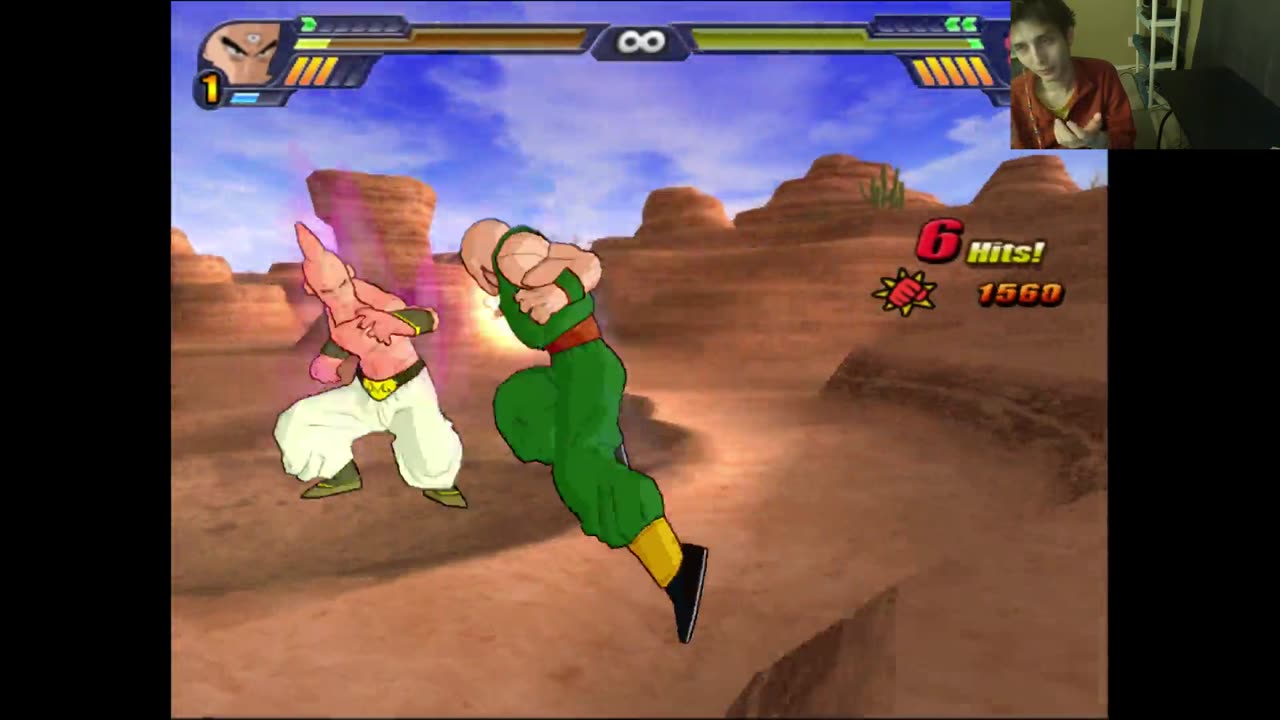 Dragon Ball Z Budokai Tenkaichi 3 Battle #60 With Live Commentary - Super Buu VS Tien