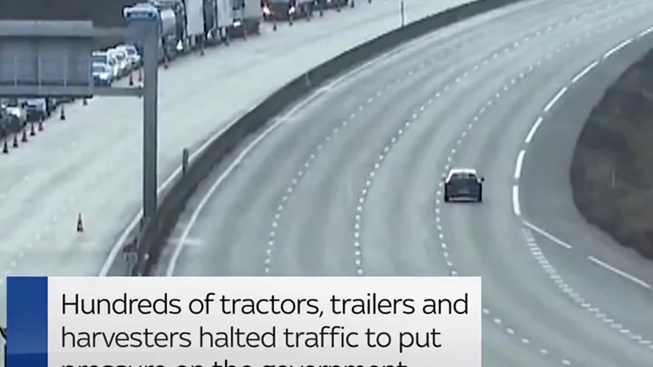 NEW - Farmers encircled Paris, blocking highways to France's capital.