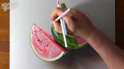 Depict The Pulp Gap Of Watermelon