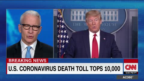 Anderson Cooper trashes president over briefings