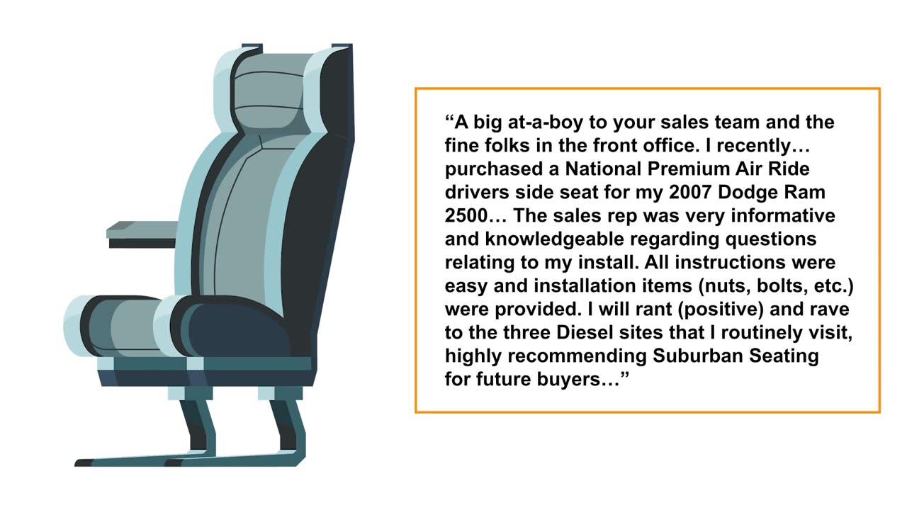 Suburban Seats & Safety Testimonials