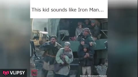 The kid sound like ironman