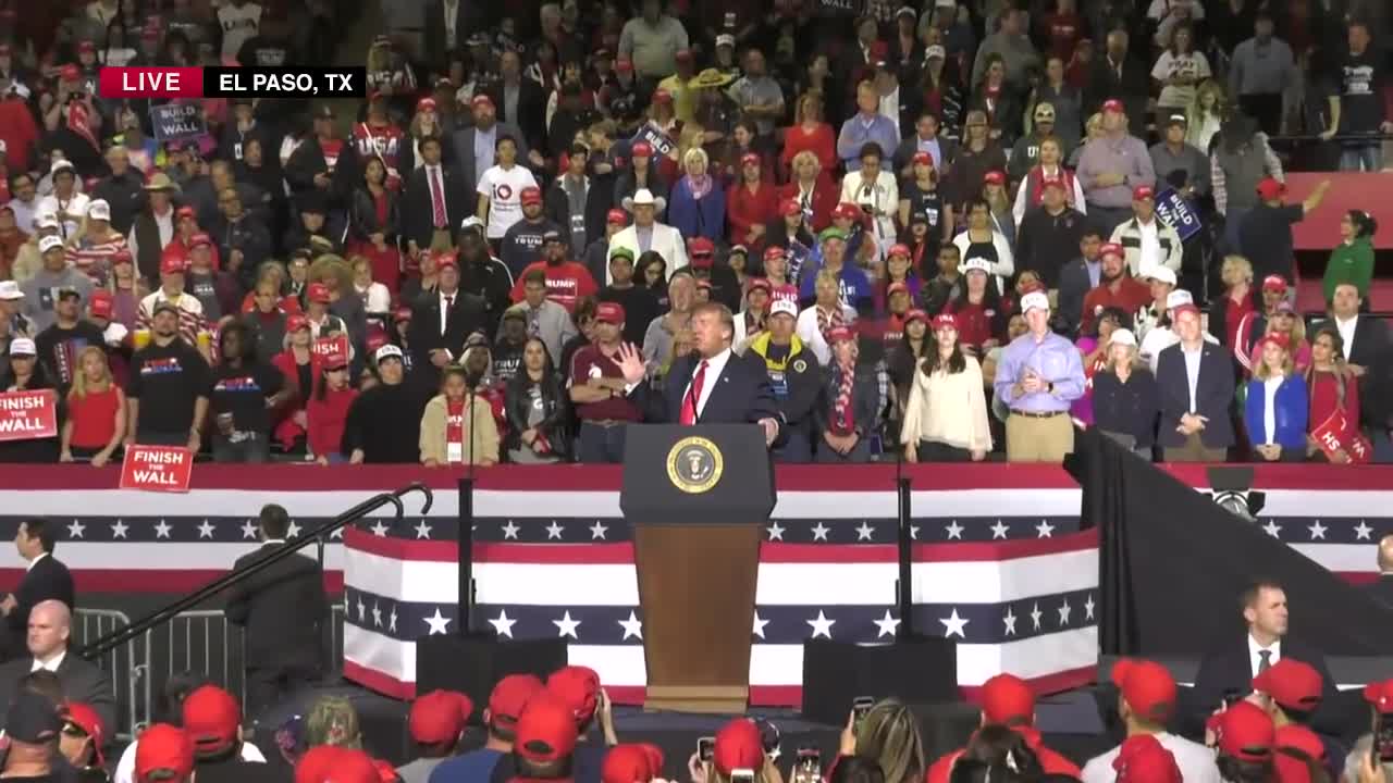 President Trump in El Paso, TX