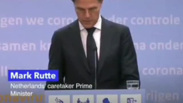 Netherlands Prime Minister Mark Rutte confirms the nation is entering the into another lockdown.