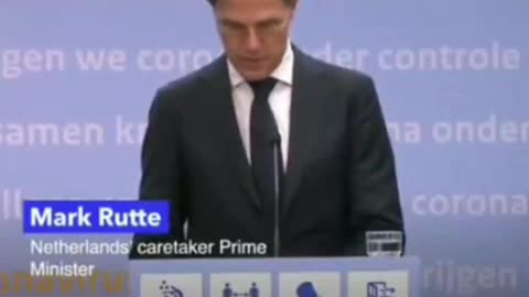 Netherlands Prime Minister Mark Rutte confirms the nation is entering the into another lockdown.
