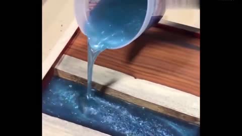 Pour The Pigment Into The Resin Glue And Stir Well