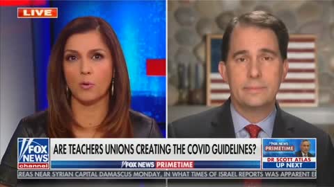 Fighting The Teachers Union Bosses to repopen schools- Scott Walker