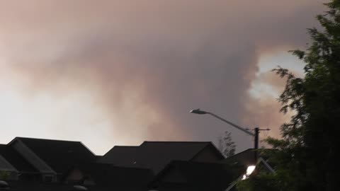 Grandview Fire smoke plume