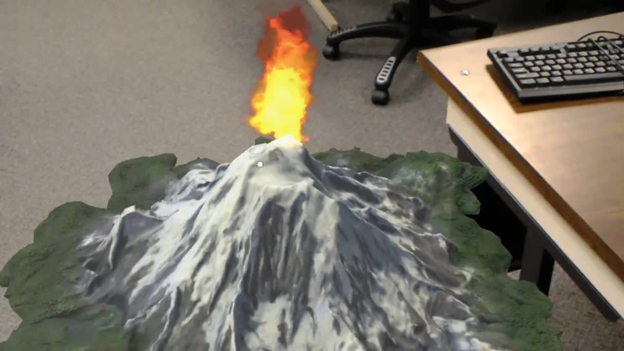 Volcano Hologram