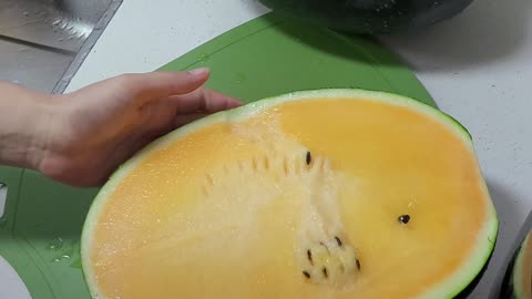 Delicious yellow watermelon