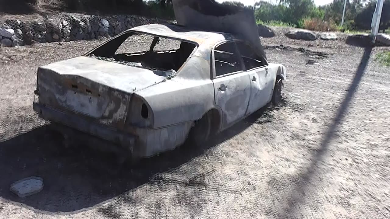 why was the car burned?