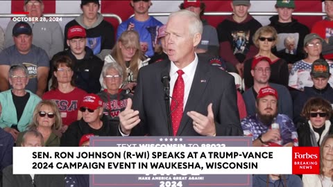 Ron Johnson Accuses Kamala Harris Of The 'Fundamental Destruction Of This Country' At Vance WI Rally