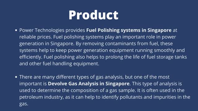 Devolve Gas Analysis in Singapore 417943| Power Technologies