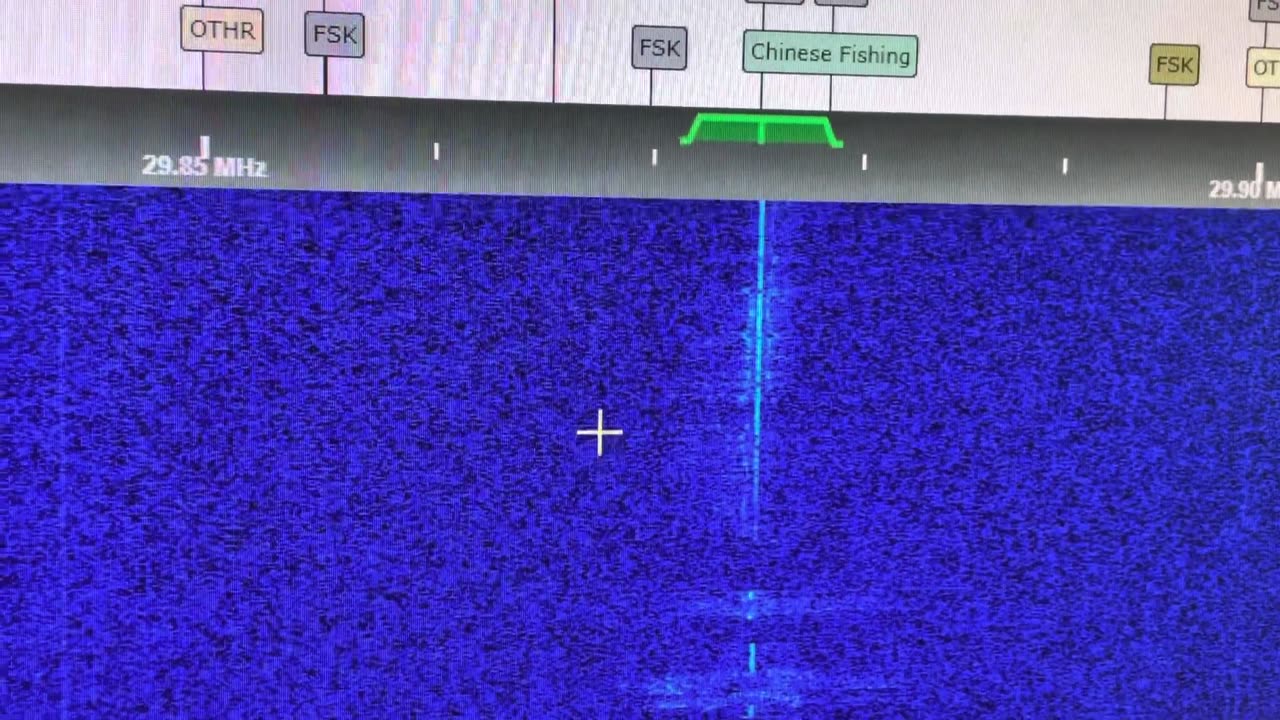 30.725 MHz FM Asian Fishing Fleet Radio Comms Fishery Radio VHF Low Band G8JNJ SDR 23 August 2024