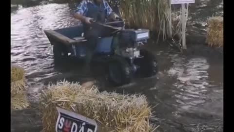 Agricultural trolley refitting and driving