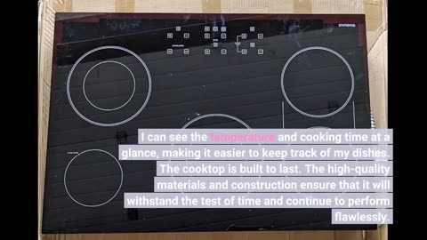 Gudsunal 30 Inch Electric Cooktop 5 Burners, ETL & FCC Certificated, Sync Elements,Keep Warm Setting