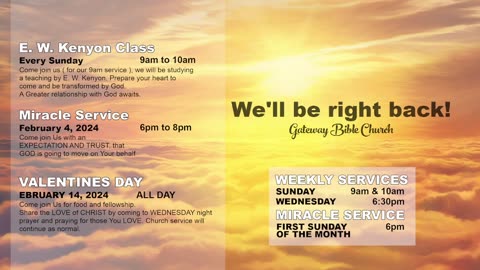 In Position (Pastor Tony Frazee) Gateway Bible Church 6pm 2024-02-04