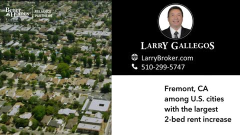 Fremont, CA among U.S. cities with the largest 2-bed rent increase