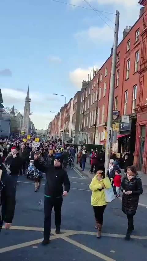 Dublin, Ireland: Vaccine passport protest Nov. 27, 2021