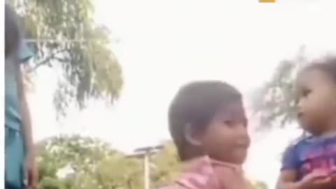 Little girl dance in India song