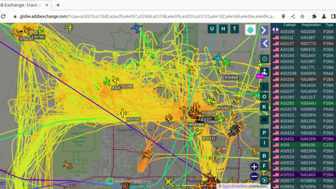 Mormon Mafia N9277D N443PA again over Morristown - Feb 16th 2024 -