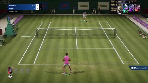 Tennis World Tour 2 PS5 Nadal vs Thiem Court Level