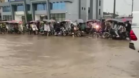 Bad roads in Cameroon, Africa