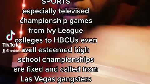 ALL MAJOR & PROFESSIONAL SPORTS ARE SCRIPTED