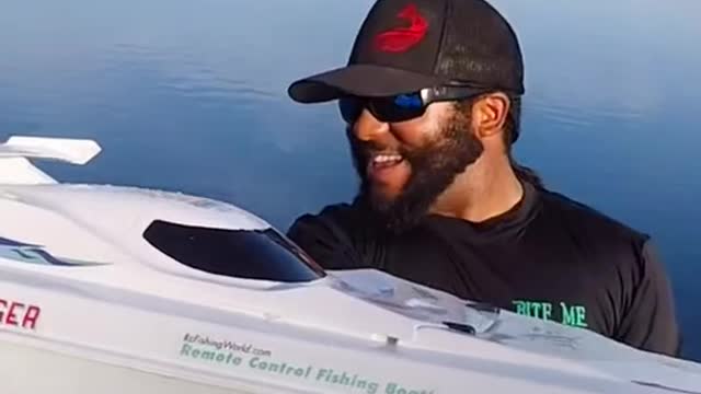 Catching Fish on RC Boat