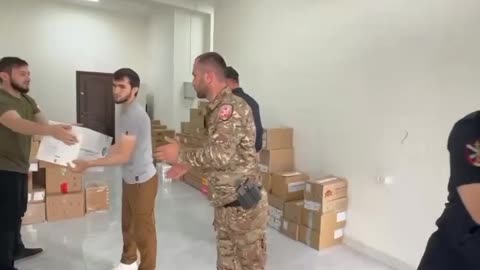 Zaporozhye and the LPR received another large batch of humanitarian cargo