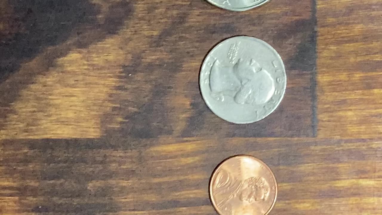 1/4 Oz Gold Eagle size comparison.