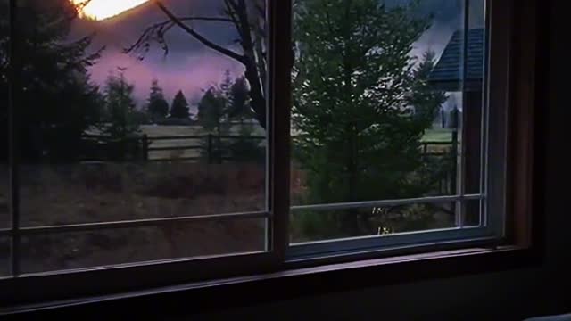 Scenery outside the window