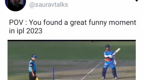 Cricket great funny moment